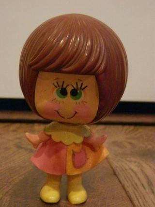 Vintage Mattel Talk Up Pull String Talking Brown Hair Toy Doll 1971 1970 