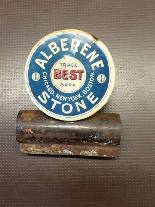 Antique Advertising Alberene Stone Handi Clip Paper Clip 1920 - 40