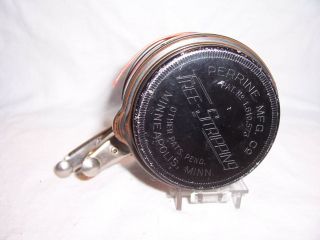Vintage Perrine Stripping No.  80 Automatic Fly Fishing Reel With Line