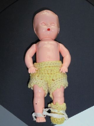 Vintage Ideal Baby Boopsie Hard Plastic Doll 8 " Tall Toy Collectible