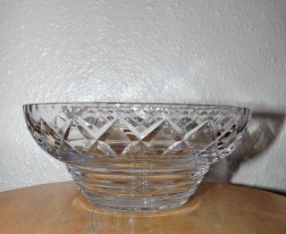 Webb Corbett Crystal Bowl,  8 " W X 3.  5 " T England Cut Glass