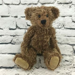Vintage Kel - Toy Teddy Bear Plush Brown Shaggy Jointed Skinny Stuffed Animal Soft