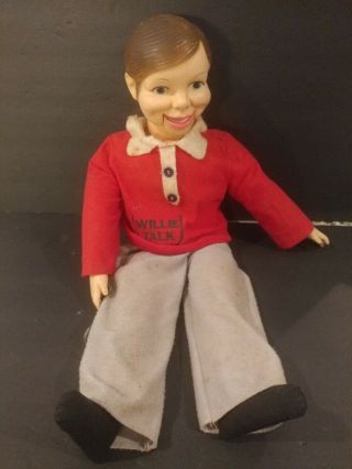 Horsman Willie Talk Ventriloquist Doll Puppet For Tlc Vintage 1970s.
