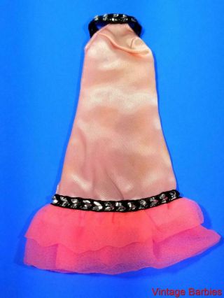 Topper Dawn Doll Pink Satin Dress Minty Vintage 1970 