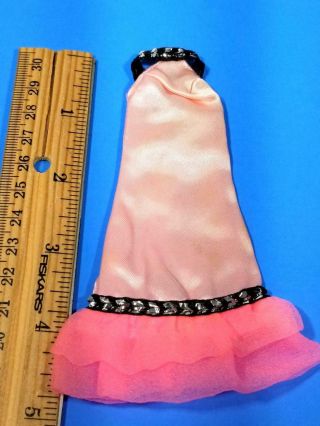 Topper Dawn Doll Pink Satin Dress MINTY Vintage 1970 ' s 3