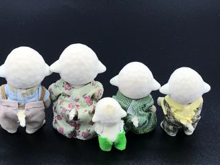Calico Critter Sylvanian Families Dale Sheep Family of 5 RARE HTF EPOCH 7