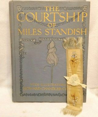 The Courtship Of Miles Standish By Henry Wadsworth Longfellow Antique Hardcover