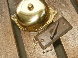 Antique Victorian Mechanical Twist Door Bell Ringer