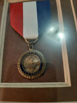 vintage award for excellence in history.  D.  A.  R rare and very hard to find framed 2