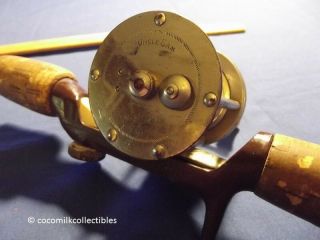 1950 ' s Fishing Pole & Reel St Croix Pacemaker model 540 Shakespeare Uncle Sam WI 7