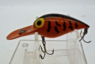 Pre Rapala Storm Wiggle Wart Fishing Lure Orange & Black Cond 1 Of 2
