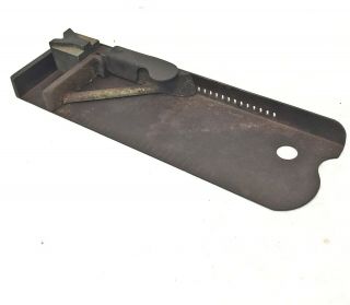 Vintage H.  B.  Rouse Steel Composing Stick Letterpress Printing Tool 8 " Rust
