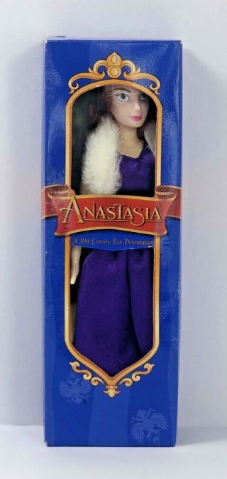 Anastasia Growing Hair Doll 20th Century Fox Purple Dress Peasant Outfit 1997