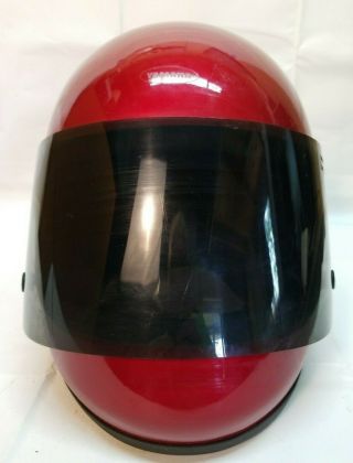 Vintage Yamaha Motorcycle Helmet Red Xs Series Dot Size Medium