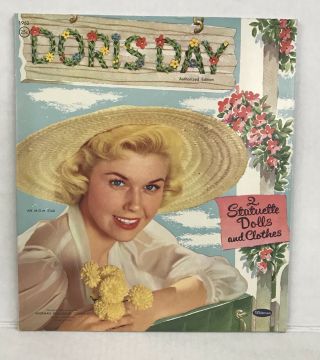 Vintage 1955 Doris Day Star Cut - Outs Uncut Paper Dolls Whitman Publishing