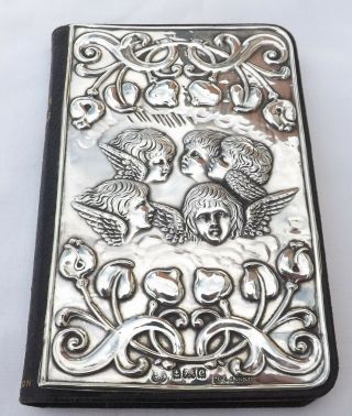 Antique 1904 Solid Silver Common Prayer Book Reynolds Angels