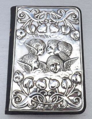 ANTIQUE 1904 SOLID SILVER COMMON PRAYER BOOK REYNOLDS ANGELS 2