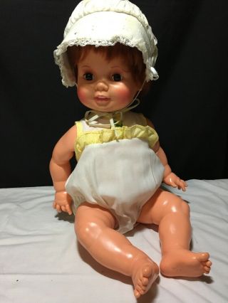 Vintage 1972 Ideal Toy Co Red Haired Baby Crissy Grow Hair