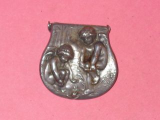 Unger Bros Art Noveau Sterling Single Lingerie Clip Chilly Cupids