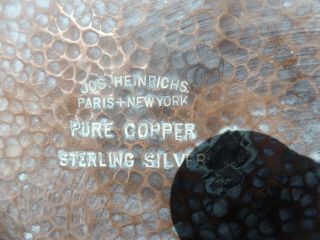 Joseph Heinrichs Copper and Sterling Sliver Rabbit Chafing Dish 3