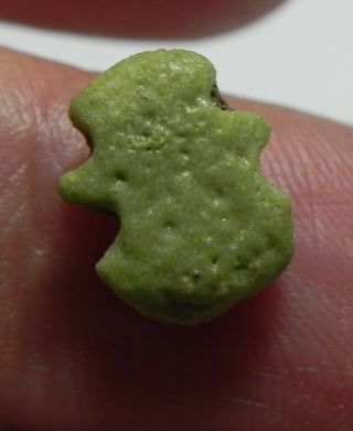ZURQIEH - AS13478 - ANCIENT EGYPT.  GRECO - ROMAN FAIENCE AMULET OF BES.  300 B.  C 2