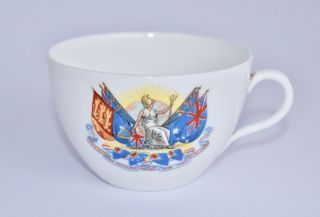 Rare Antique Royal Doulton Empire Day Commonwealth Tea Cup - One People/destiny