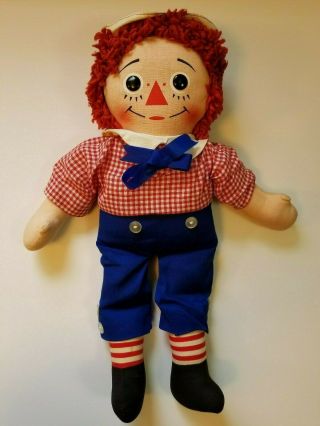 Vintage Knickerbocker Talking Raggedy Andy 18 " Doll,  Great Htf