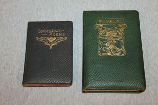 Antique Longfellow Books - 1896 - Evangeline & Poems By Longfellow - Near