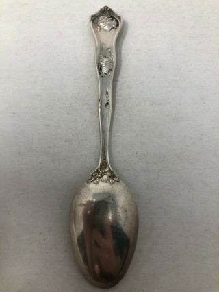 Reed & Barton Sterling Silver Souvenir Spoon Oil Gusher Paola Kansas 3