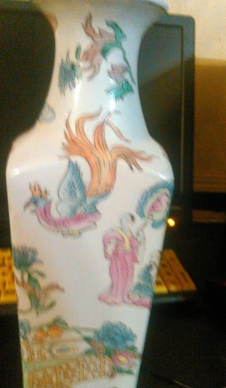 Antique Japanese Hand Painted Porcelain Vase Macau 2