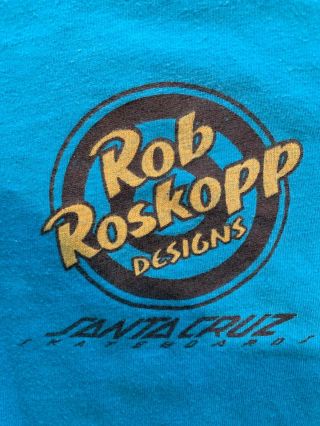 Rare,  Vintage Rob Roskopp Santa Cruz Skateboard Deck Monster S T - Shirt
