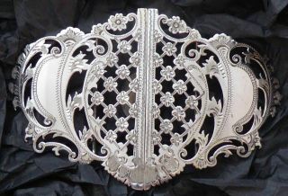 Victorian Sheffield 1900 Hallmarked Solid Silver Nurses Belt Buckle