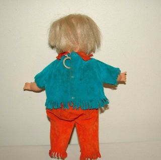 Vintage 1960 ' s Ideal Thumbelina Indian Doll Toddler Clothes Cord 2
