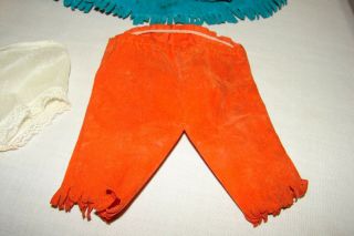Vintage 1960 ' s Ideal Thumbelina Indian Doll Toddler Clothes Cord 5