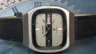 Vintage Allwyn Automatic Movement Day Date Analog Dial Mens Wrist Watch B123
