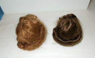 2 Vintage Wigs For 8 " Vogue Ginny,  Nasb Muffie,  Ginger,  Madame Alexander - Kins,