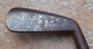 Antique Vintage A.  H.  Findlay Wright & Ditson Makers Hickory Wood Shaft Golf Club
