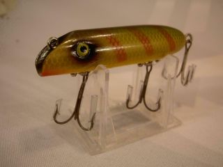 Vintage Old Fishing Collectible Lure Plug South Bend Bass Oreno Wood Bait
