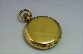 Antique 1920 Pocket Watch Centre Seconds Swiss 15j Elgin 10k gold plated case 6