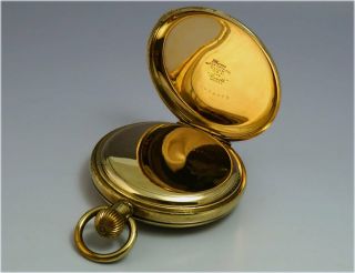 Antique 1920 Pocket Watch Centre Seconds Swiss 15j Elgin 10k gold plated case 7