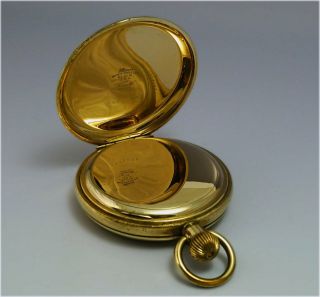 Antique 1920 Pocket Watch Centre Seconds Swiss 15j Elgin 10k gold plated case 8