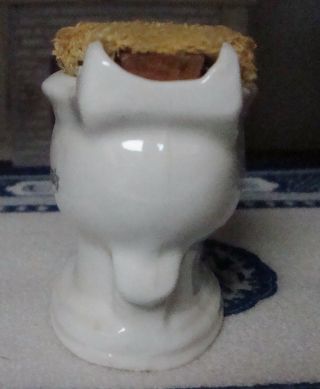 Vintage Dollhouse Miniature German Porcelain White Toilet For Ladies Only 5