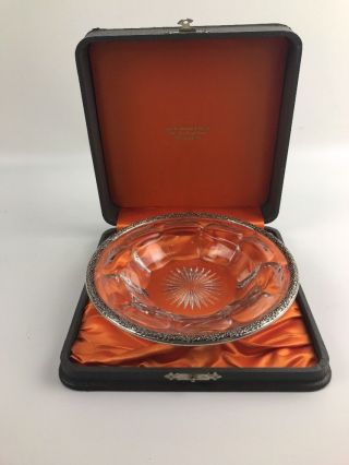 Heiszy Glass Dish With Sterling Rim - Lot816