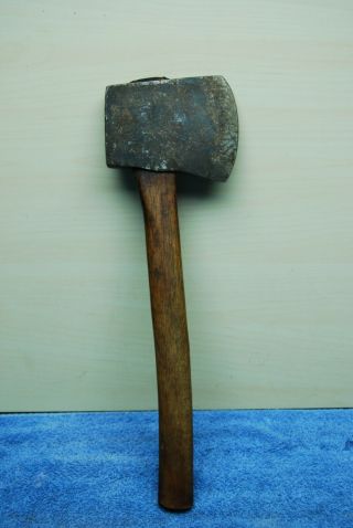 Antique Primitive Hand Forged Axe ` 19th Century log cabin Tool 2