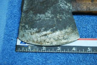 Antique Primitive Hand Forged Axe ` 19th Century log cabin Tool 3