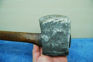 Antique Primitive Hand Forged Axe ` 19th Century log cabin Tool 6
