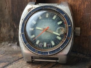 Authentic Vintage Gents Angus & Coote 25j Automatic Eta 2772 Swiss Diver Watch