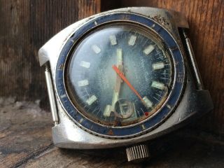 AUTHENTIC Vintage Gents Angus & Coote 25j AUTOMATIC ETA 2772 SWISS Diver Watch 5