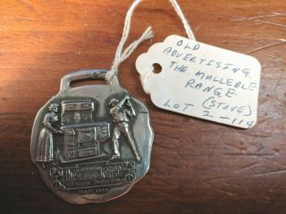 Antique Advertising Watch Fob The Malleable Steel Range Mfg Co Greenduck Co