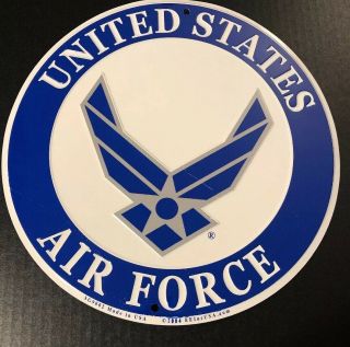 Eagleemblems - Us Air Force Logo 12 " Round Aluminum Sign